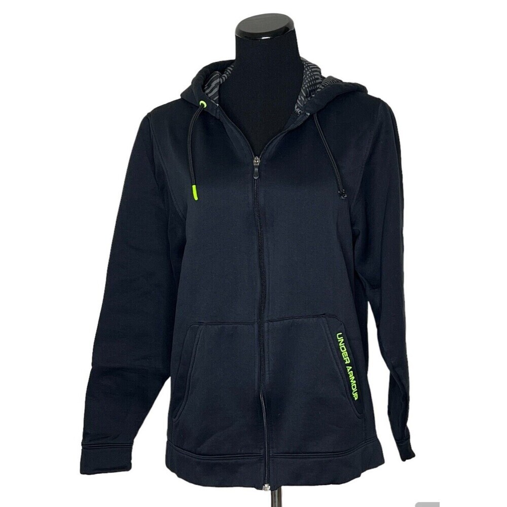 Under‎ Armour Black Men's Hoodie Full Zipper Jacket Medium